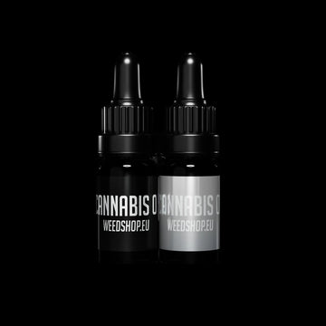 CBD and CBN cannabis oil bottles with EU compliant THC level